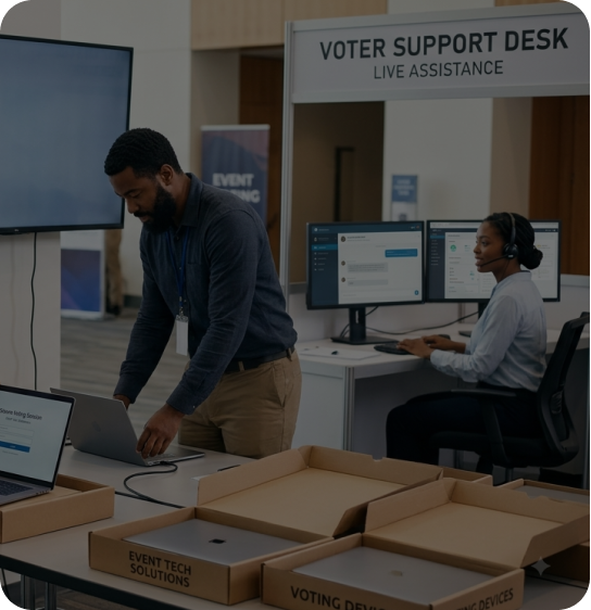 Onsite voting support
